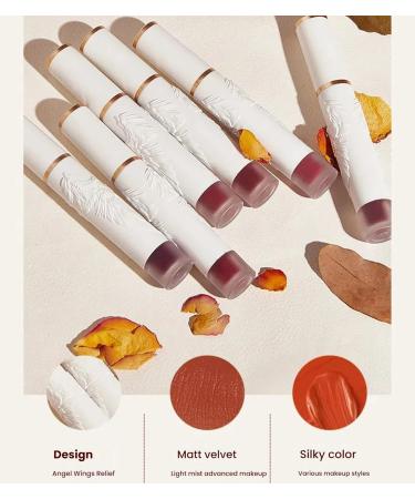  Meidimeijia Matte Liquid Lip Padlock - Long Lasting Lip Gloss Velvety Effect No Transfer Moisturizing and Pigmented (307#Red Tea Maple Leaf) - Buy Online on GoSupps.com