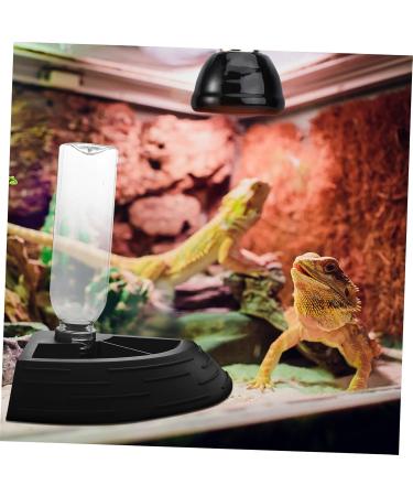 BESPORTBLE 3pcs Turtle Drinker Reptile Water Feeder Terrarium Reptile Automatic Water Dispenser Plastic Black 17X17X3.5CMx3pcs Blackx3pcs - Buy Online on GoSupps.com