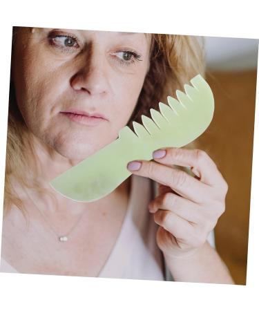 Frcolor Jade Kamm Face & Neck Massage Device - Premium Gua Sha Tools for Relaxation & Wellness - Buy Online on GoSupps.com