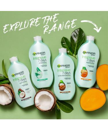 Garnier Intensive 7 Days Aloe Vera Probiotic Extract Body Lotion 400ml - Fast Absorbing & Nourishing Moisturizer for Normal Skin - Buy Online on GoSupps.com
