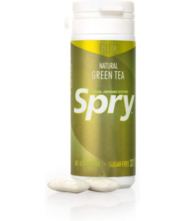 Xlear Spry Green Tea Sugar-Free Chewing Gum - 27 Pieces - Fresh Breath & Oral Health - Buy Online on GoSupps.com