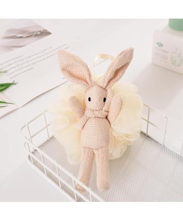 Shop Bath Sponge Shower Loofah Set - Kids Pink & White Rabbit Sponges for Travel & Bathing - Buy Online on GoSupps.com