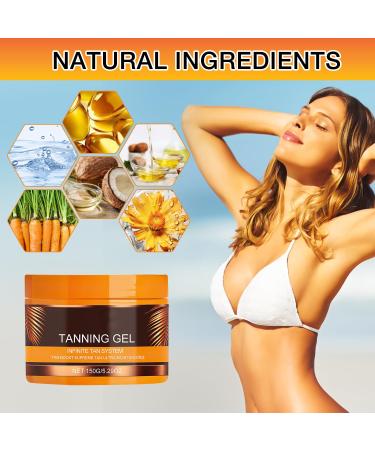Luxury Intensive Tanning Gel | Natural Accelerator for Sunbeds & Outdoor Tan | Haute Beauty Tanning Lotion - Buy Online on GoSupps.com