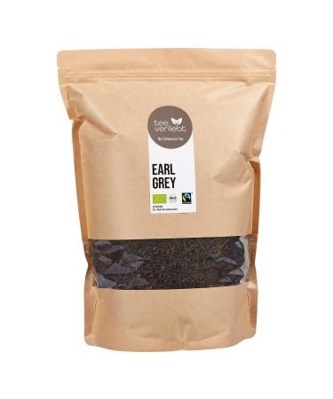 FRUTEG Th noir biologique Earl Grey 1000 g | Noir Earl Grey Tea Loose | Th de petit-d jeuner anglais classique avec huile de Bergamott | Standard Fairtrade | Th noir Bio Bio Lots 1 kg