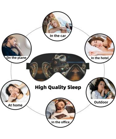 American West Rodeo Hat Eye Mask | Soft Double-Sided Sleep Blindfold with Adjustable Strap - Block Out Light in Black - Buy Online on GoSupps.com