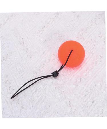 Solustrie Finger Handle Squeeze Ball - Wrist Exercise & Strength Training Toy - 5.3cm Orange Fitness Device - Buy Online on GoSupps.com