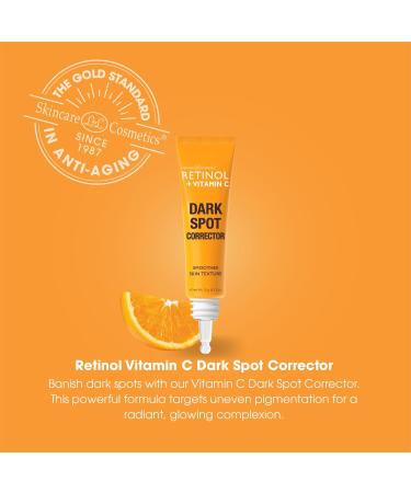 Retinol + Vitamin C Dark Spot Corrector Serum - Enhance Luminosity & Even Skin Tone 0.5 Oz | Spotless Radiance for Sun Damage & Dark Spots - Buy Online on GoSupps.com