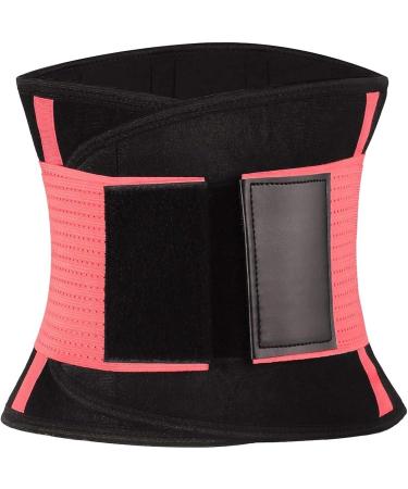 Back Brace Support Belt for Lumbar Pain Relief - Sciatica & Herniated Disc Support - Adjustable Waist Trainer for Men & Women - Medium Pink - Buy Online on GoSupps.com