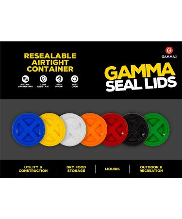 Gamma Seal Lid - Pet Food Storage Container Lids - Fits 3.5-7 Gallon Buckets White | GAMMA2 - Buy Online on GoSupps.com