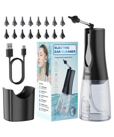 16 - Tip Ear Wax Removal Kit: BANKKY Electric Irrigator with Cleaning Tools for Adults & Children's Home Care