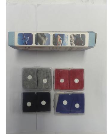 Acupressure Tape & Bracelets for Nausea Relief | Anti-Emetic Wrist Bands in Black Gray Blue & Red - Buy Online on GoSupps.com