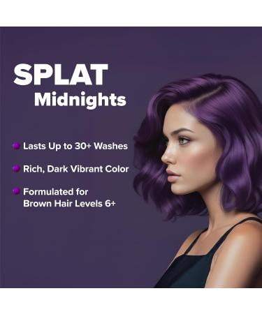 Splat Midnight Violet 30 Wash Semi-Permanent Hair Dye | Vegan & Cruelty-Free - Buy Online on GoSupps.com