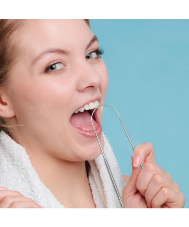 Metal Tongue Scraper - Stainless Steel Travel Tongue Cleaner for Fresh Breath & Oral Hygiene - Buy Online on GoSupps.com