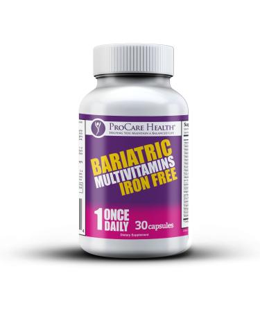 Bariatric Multivitamin | Capsule | Iron Free | 30 Count