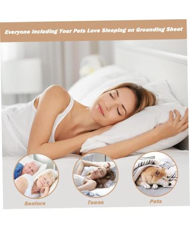 Grounding Mat For Bed Silver Conductive Earthing Mat with 180inch Grounding Wire Grounding Sheet Foldable Earthing Sheets Breathable Grounding Bed Sheet For Better Sleep 28 * 52inch - Buy Online on GoSupps.com