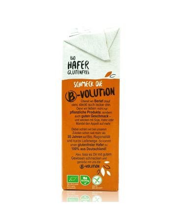 Berief Organic Oat Drink - 10-Pack Gluten-Free Unsweetened 1L | 100% Plant-Based Vegan Beverage - Buy Online on GoSupps.com