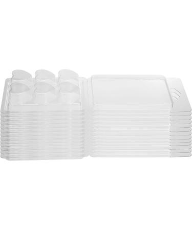Milivixay 6-Cavity Heart Shape Wax Melt Containers - 25 Pack Clamshells for Tarts and Wax Melts - Buy Online on GoSupps.com