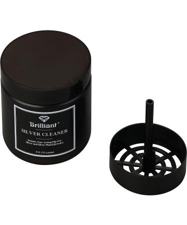 Brilliant Silver Dip Cleaner - Black 8 Oz | Fast & Effective Jewelry Cleaner - Buy Online on GoSupps.com