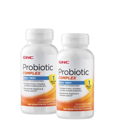 GNC Probiotic Complex Daily Need - 1 Billion CFUs - Twin Pack 100 Count (Pack of 2)