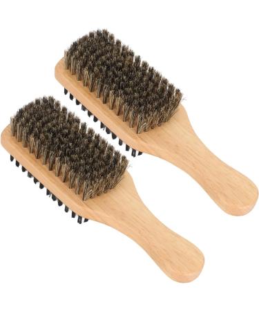 Jiawu Beard Brush - Double-Sided Ergonomic Bristle Brush for Home Salon & Pet Care | Skin-Friendly & Portable - Buy Online on GoSupps.com