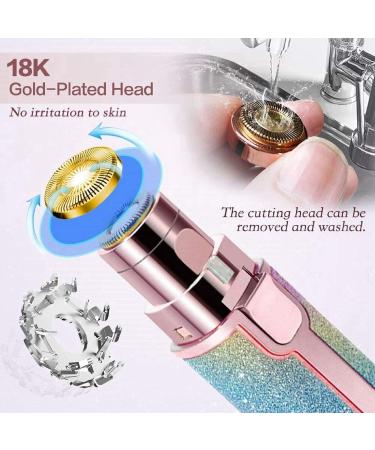 2-in-1 Facial Hair Remover for Women - Rechargeable Epilator for Painless Hair Removal on Face, Eyebrow, Upper Lip - Women's Facial Epilator & Shaver - Buy Online on GoSupps.com