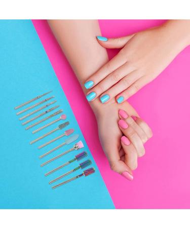 FOMIYES 1 Nail Drill Set Electric Nail File Bits Nail Drill Bits for Acrylic Nail Tungsten Steel Nail Drill Bit Nail Polishing Tools Nail Art Tool Lengthen Drilling Tool To Rotate Corundum - Buy Online on GoSupps.com