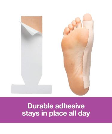 ZenToes Turf Toe T-Straps - 10 Pack Moleskin Splints for Big Toe Injuries - Buy Online on GoSupps.com