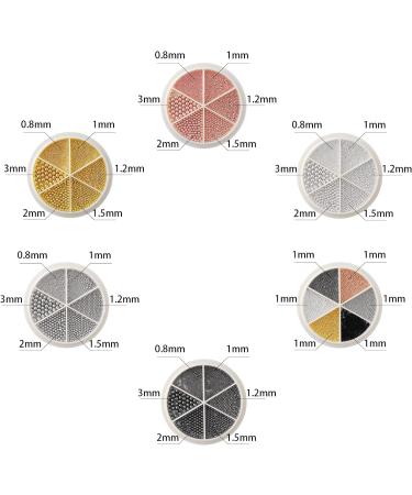 Nail Art Caviar Beads 6 Wheels Mini Caviar Micro Crystal Beads Mixed Size 3D Steel Ball Caviar Beads Gold Silver Rose Gold Black Manicure Nail Art Design for DIY Nail Decorations - Buy Online on GoSupps.com