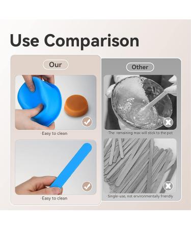 Silicone Wax Warmer Liner 2pcs - Non-Stick Insert for 16oz Electric Waxing Kit with Spatulas & Brushes - Reusable Wax Pot Replacement for Hair Removal - Buy Online on GoSupps.com