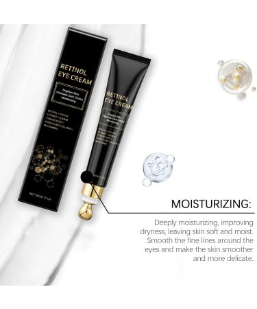 YOENBG Retinol eye cream against dark circles antiwrinkle eye cream with cooling roller ball niacinamide hyaluronic acid and caffeine quickly absorbed by puffy eyes and fine lines 3 - Buy Online on GoSupps.com