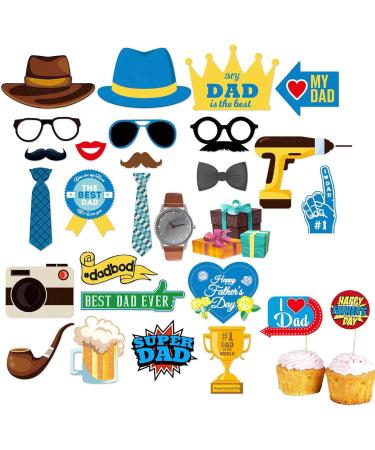 Neamou Dad Cupcake Toppers | Cake Cupcake Decorations - Cupcake Picks Cake Toppers Ake Cupcake Decorations Birthday Party Cake Decorations Toppers Picks - Buy Online on GoSupps.com