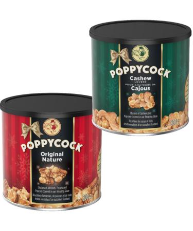 Poppycock Original Nature & Cashew Lovers Popcorn Clusters 300g (Bundle of 2)