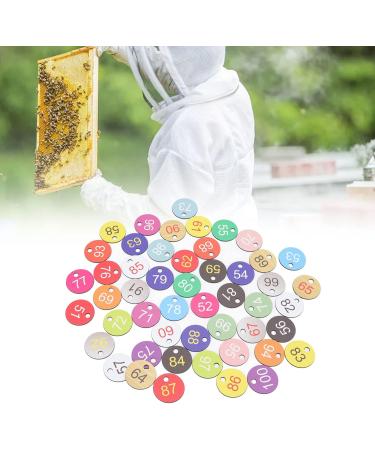 tiquettes Rondes en Plastique ABS Color es et Durables pour L'apiculture et L' levage 50 Pi ces de 3 5 Cm de Diam tre (51-100) 1 unit (Lot de 1) - Buy Online on GoSupps.com