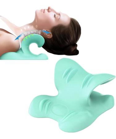 Neck Support Pillow - C-Curve Pillow Design Neck Stretcher | Traction Equipment Neck Support with Elastic Base for Family Friends Colleagues - Buy Online on GoSupps.com