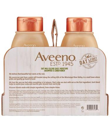 Aveeno Scalp Soothing Oat Milk Blend Shampoo & Conditioner - 12 fl. oz 2 Pack | Best International Shipping - Buy Online on GoSupps.com