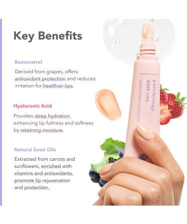 Patchology Ros Lip Sleeping Mask - Hydrating Overnight Treatment with Hyaluronic Acid & Resveratrol for Soft Healed Lips (14.7 ml - Buy Online on GoSupps.com