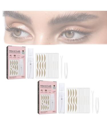Fashiongog Glue-Free Invisible Double Eyelid Sticker 2Pack Fashiongog Waterproof Invisible Double Eyelid Tape Ultra Natural Invisible Double Eyelid Sticker (2PCS)