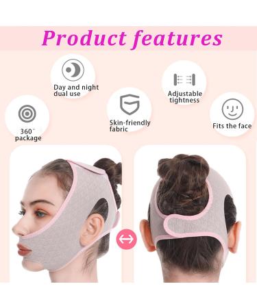 QIUWORE Chin Strap Double Chin Reducer That Works Reusable Lifting Bands Face Double Chin Tightener Chin Mask Face Double Chin Strap - Buy Online on GoSupps.com