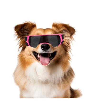 Namsan sunglasses for small dogs safety glasses for small dogs windproof UV protection waterproof dog glasses puppies with adjustable rubber band pink