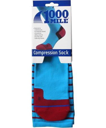 1000 Mile Ultimate Compression Socks - Unisex Increases Circulation Small UK 3-5.5 Blue - 2 Pairs for International Shipping - Buy Online on GoSupps.com