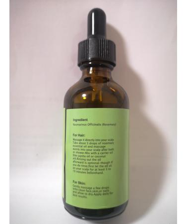 100% Pure Organic Rosemary Essential Oil for Hair Growth & Nourishment | Natural Hair Loss Treatment for Men & Women - 2 Fl Oz - Buy Online on GoSupps.com