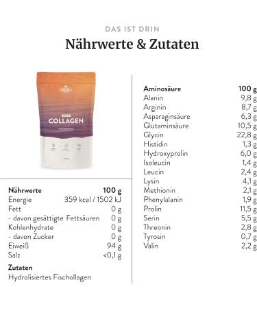  Poudre de collag ne marine (5 x 500 g) base de poisson sauvage 100 % pur et naturel Biodisponible Sans additifs Pour la peau les cheveux et les articulations Neutre au Collag ne marin 500g (5er-Pack) - Buy Online on GoSupps.com
