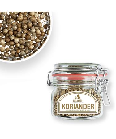 Coriander -seed organic 80g in the premium wire ironing glass |Noble herb - organic coriander whole - Premium coriander seeds - coriander organic - 100% natural - from controlled organic cultivation