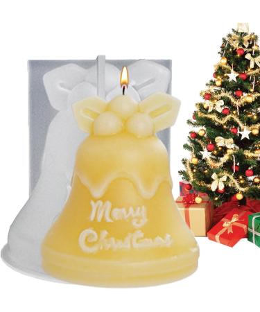 ISCORK Silicone Molds Handmade 3D Silicone Mold with Snowman 3D Ornaments Mold Creative and Tear-Resistant for Jelly DIY Crafts Cake Christmas Bells - Buy Online on GoSupps.com