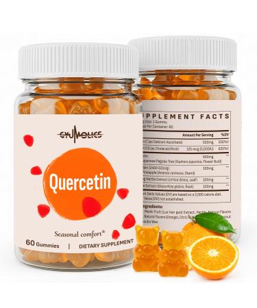 Quercetin 500mg Gummies for Kids with Bromelain Vitamin C & D3 Stinging Nettle & Licorice Seasonal Balance & Body Defenses Vegan 120 Gummies 120 Count (Pack of 1)