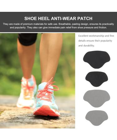 Exceart 8-Piece Premium Heel Handle Liner - Self-Adhesive Repair Heel Hole Patch for Comfortable Shoe Adaptation (Black/Gray) - International Shipping Available - Buy Online on GoSupps.com
