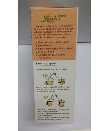 Organic Sprouted Rice Power of Xongdur Net Weight 90 G (6 Sachets X 15g) X 2 Packs - Buy Online on GoSupps.com
