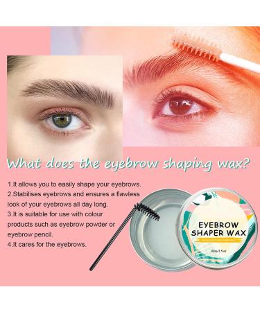 100g Eyebrow Wax - Transparent Brow Styling Soap | Clear Brow Angel with 5 Brushes for Natural Laminating Effect - Buy Online on GoSupps.com
