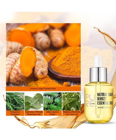 Purc Hair Growth Oil - Natural Density Serum for Fast Regrowth | 2PC Essential Hair Care for Men & Women - Buy Online on GoSupps.com