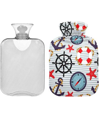 NAANLE Ocean ANCAN 2L Transparent Hot Water Bottle - Large Bed & Foot Warmer for Pain Relief & Heat Therapy - Buy Online on GoSupps.com